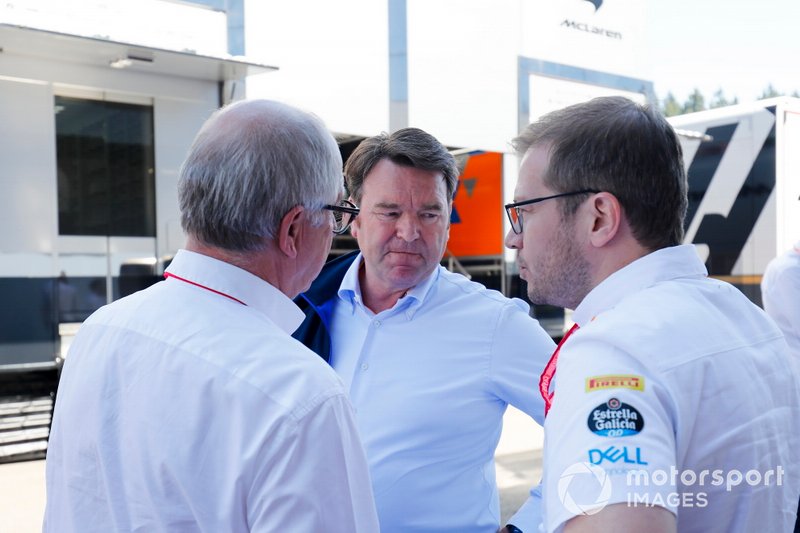 Bram Schot, Audi CEO and Andreas Seidl, Team Principal, McLaren