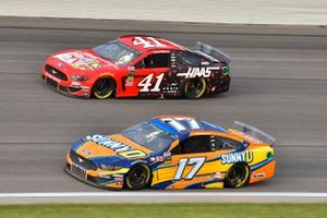 Ricky Stenhouse Jr., Roush Fenway Racing, Ford Mustang SunnyD and Daniel Suarez, Stewart-Haas Racing, Ford Mustang Haas Automation Demo Day