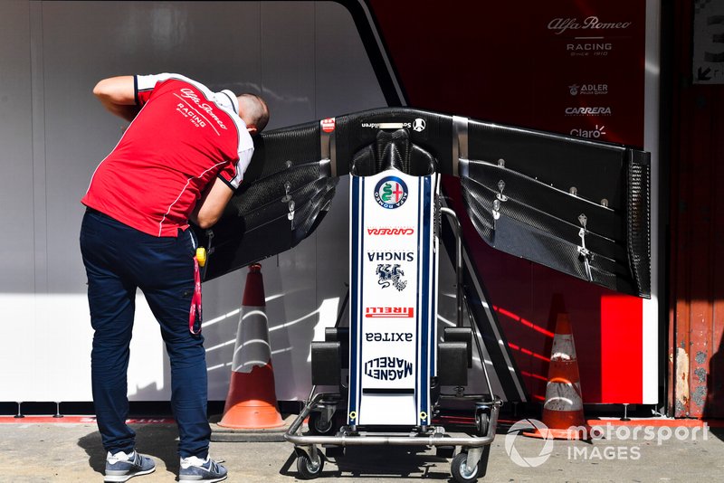 Alerón delantero del Alfa Romeo Racing C38