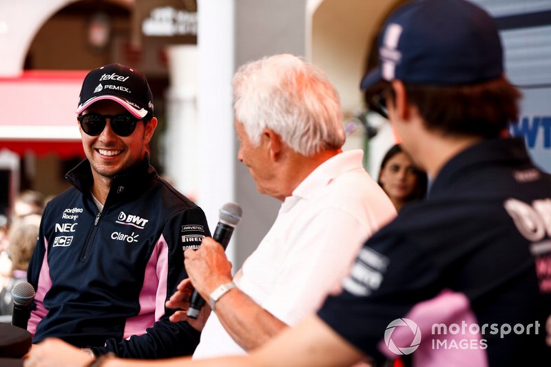 Sergio Perez, Racing Point sul palco nella fan zone