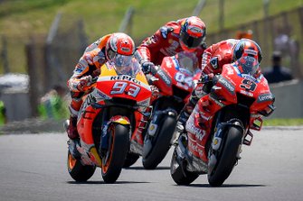 Danilo Petrucci, Ducati Team, Andrea Dovizioso, Ducati Team, Marc Marquez, Repsol Honda Team