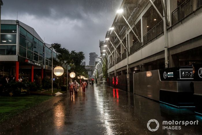Lluvia en el GP de Singapur