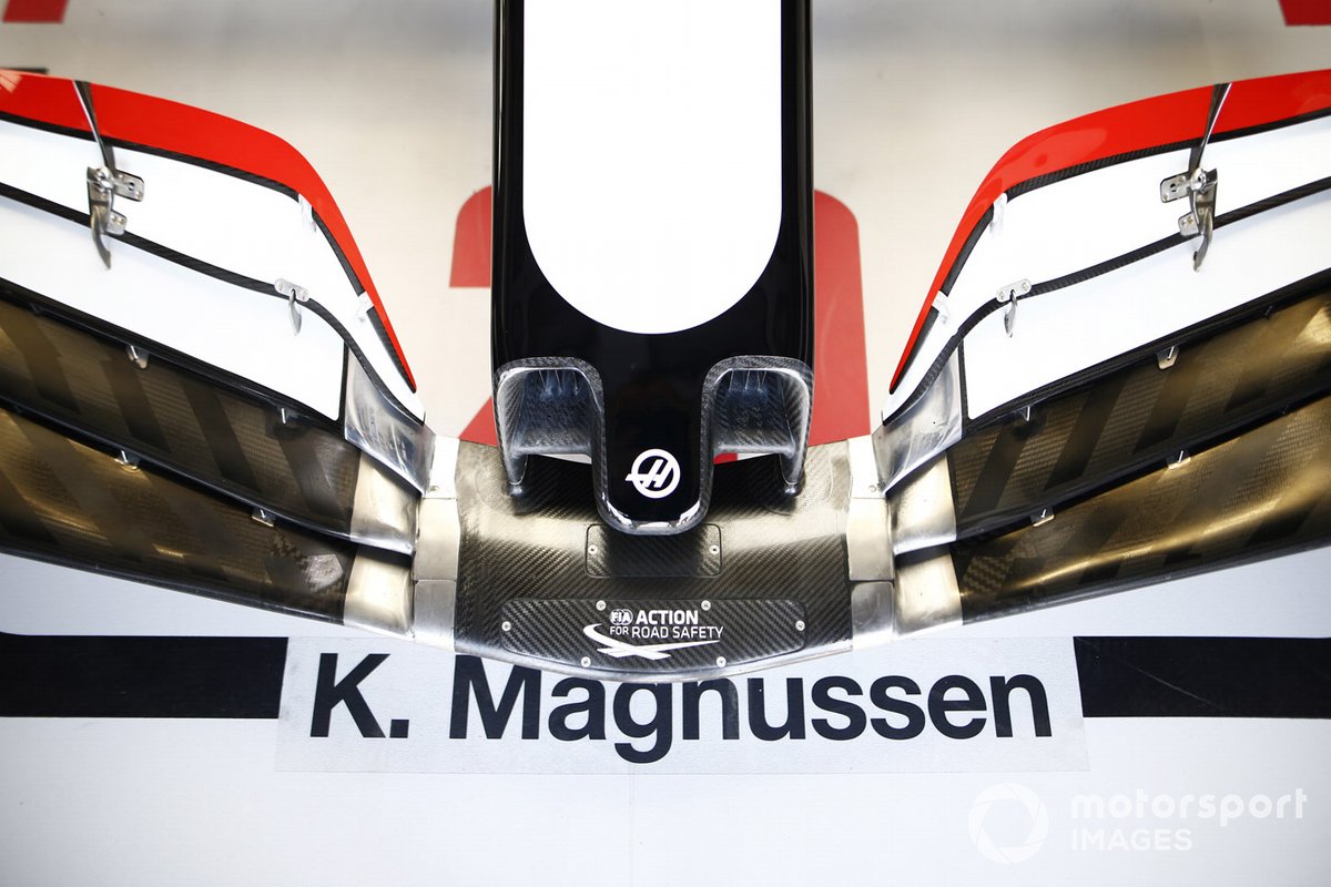 Frente del monoplaza de Kevin Magnussen, Haas VF-20
