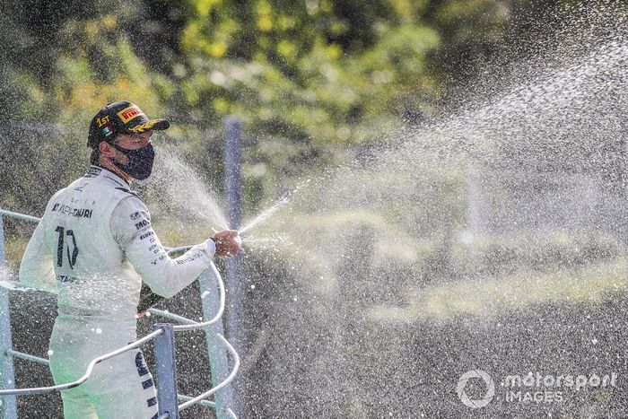 Podio: ganador Pierre Gasly, AlphaTauri