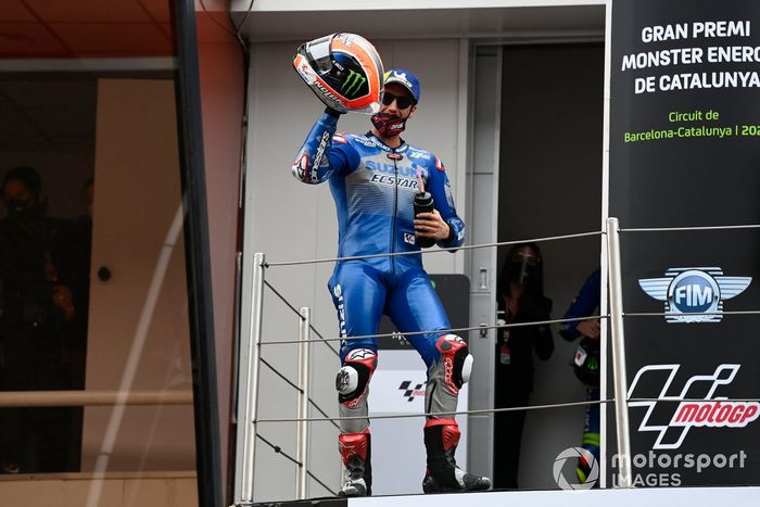 Podio: tercer lugar Alex Rins, Team Suzuki MotoGP