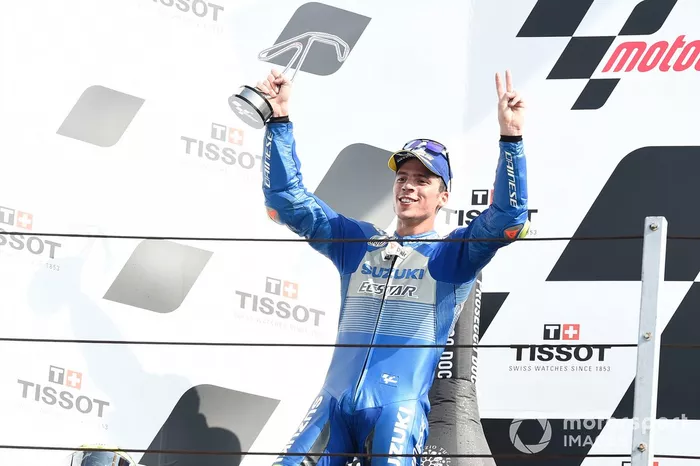 Podio: segundo lugar Joan Mir, Team Suzuki MotoGP