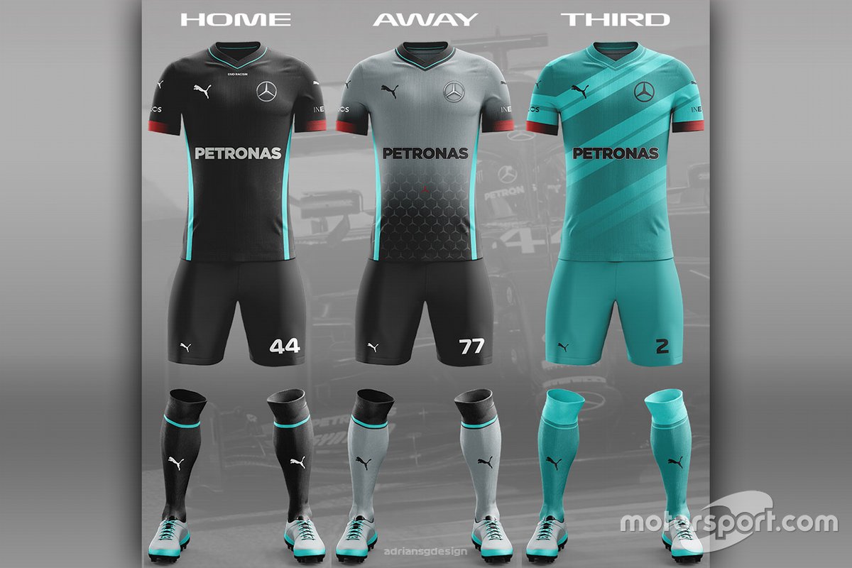 Mercedes Football team kit