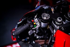 Detalles de la moto del Ducati Team