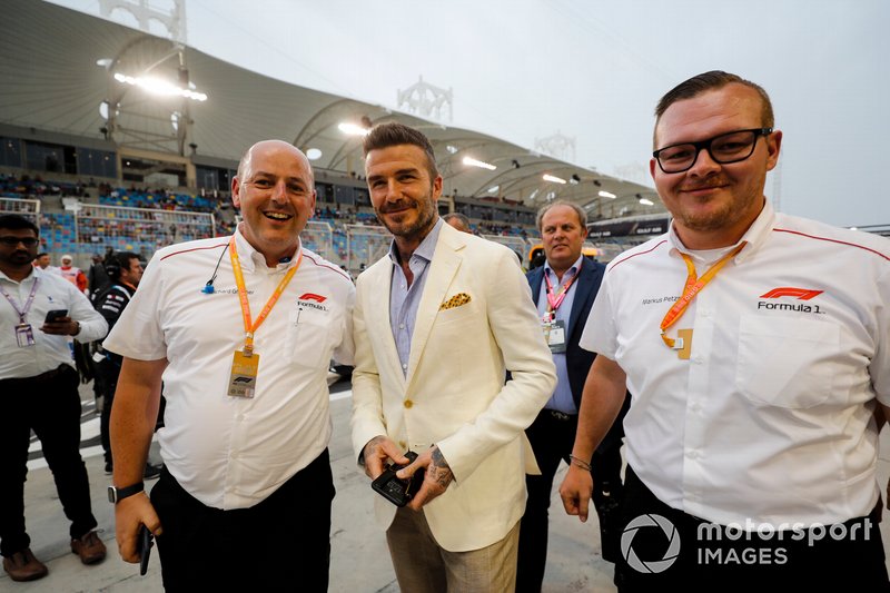 David Beckham on the grid