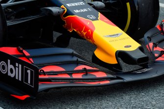 Nose detail of the Max Verstappen, Red Bull Racing RB15