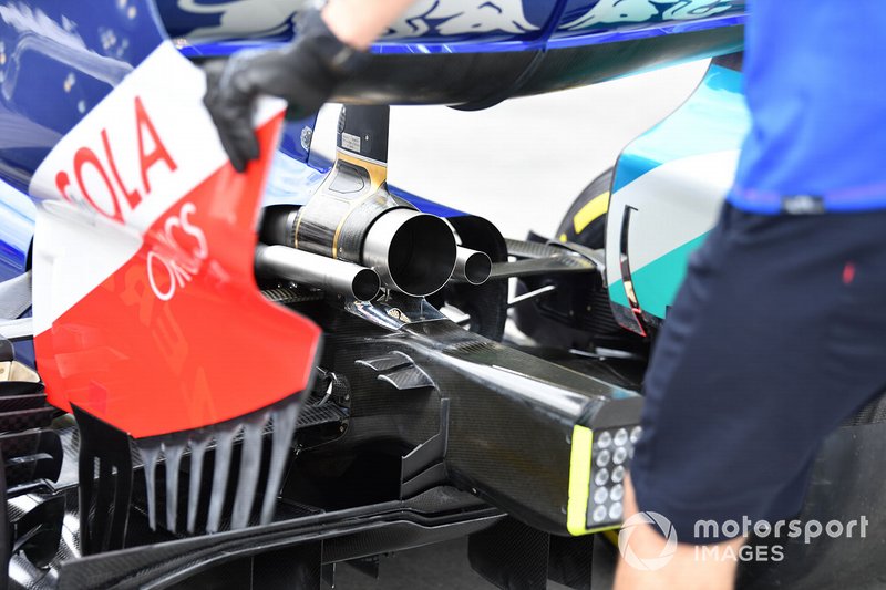 Exhaust of the Toro Rosso STR14
