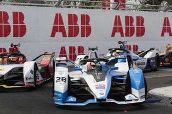 Antonio Felix da Costa, BMW I Andretti Motorsports, BMW iFE.18, Daniel Abt, Audi Sport ABT Schaeffler, Audi e-tron FE05, Alexander Sims, BMW I Andretti Motorsports, BMW iFE.18