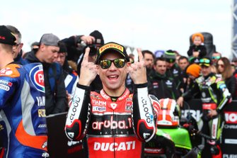 Alvaro Bautista, Aruba.it Racing-Ducati Team, Jonathan Rea, Kawasaki Racing looks on
