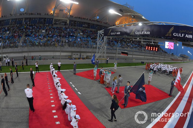 Pre race grid celebrations