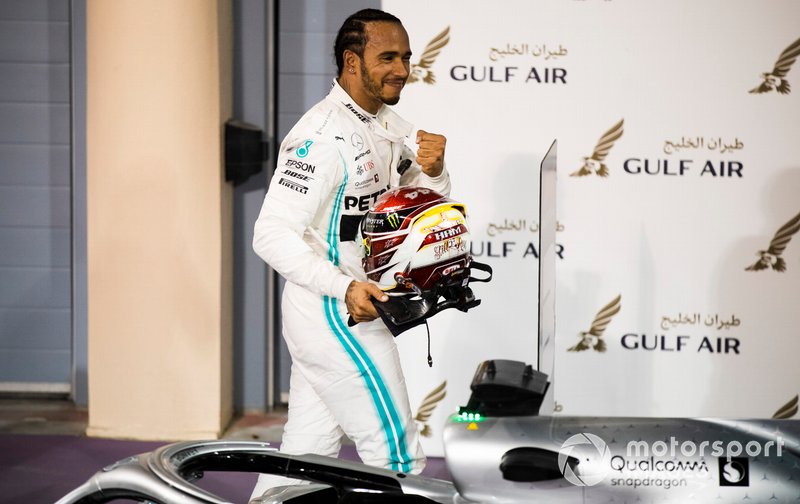 Lewis Hamilton, Mercedes AMG F1, ganador en Parc Ferme