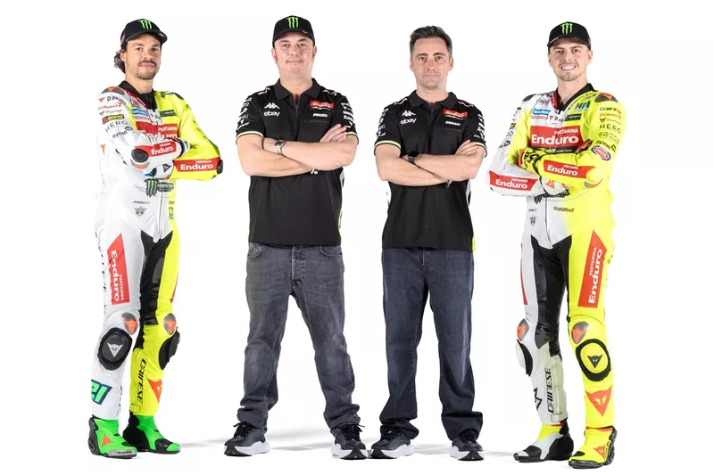 Alessio 'Uccio' Salucci, directeur de l'équipe, Pablo Nieto, directeur de l'équipe, Fabio Di Giannantonio, VR46 Racing Team