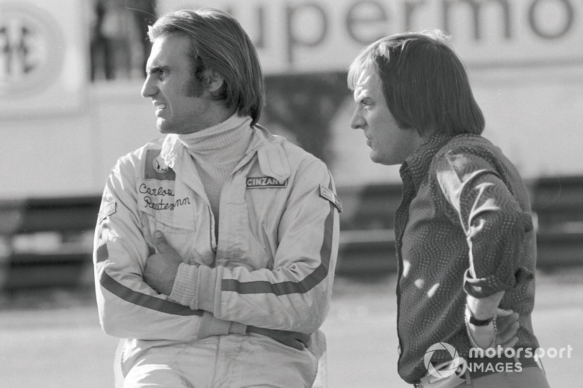Brabham Boss Bernie Ecclestone with Carlos Reutemann