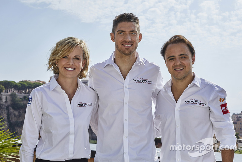 Susie Wolff, Edoardo Mortara, Felipe Massa, Venturi