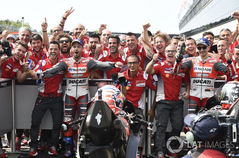 Ducati logró el doblete 1-2 el pasado año en Brno con Dovizioso y Lorenzo
