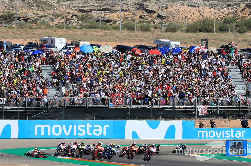 Jorge Lorenzo, Ducati Team crash at the start