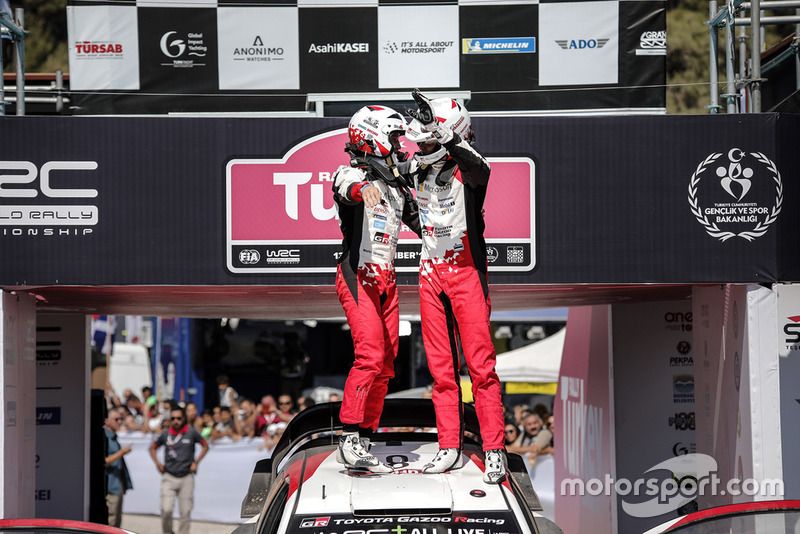 Yarış galibi Ott Tänak, Martin Järveoja, Toyota Gazoo Racing