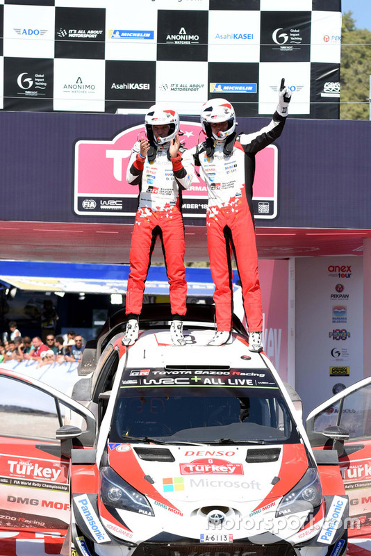 Yarış galibi Ott Tänak, Martin Järveoja, Toyota Gazoo Racing