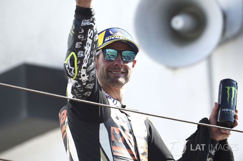 Podio: tercer clasificado Cal Crutchlow, Team LCR Honda