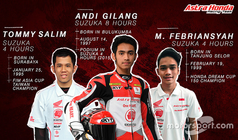 Tommy Salim, Andi Gilang dan M Febriansyah, Astra Honda Racing Team