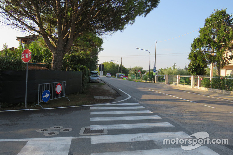 Unfallstelle von Nicky Hayden in Misano