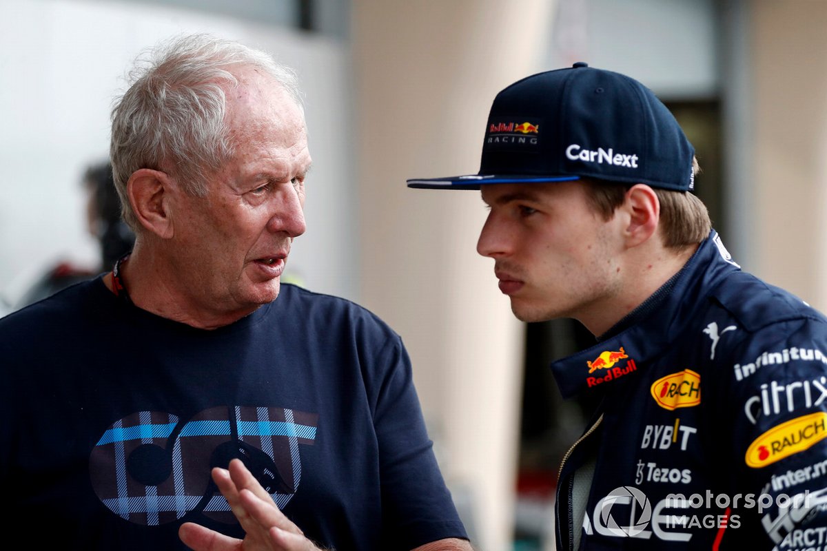 Helmut Marko, consultor de Red Bull Racing y Max Verstappen, Red Bull Racing RB18