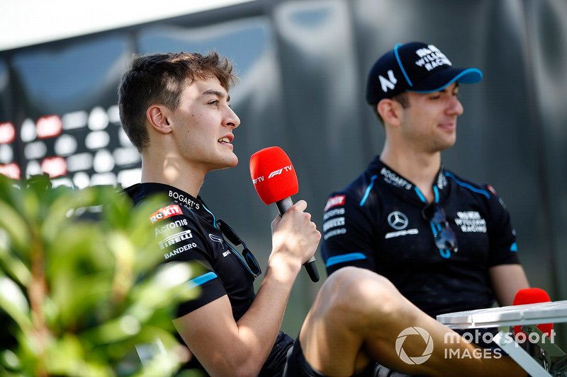 George Russell, Williams Racing, e Nicholas Latifi, Williams Racing