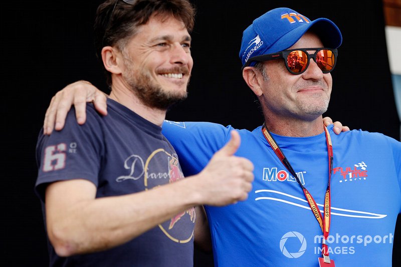 Giancarlo Fisichella and and Rubens Barrichello