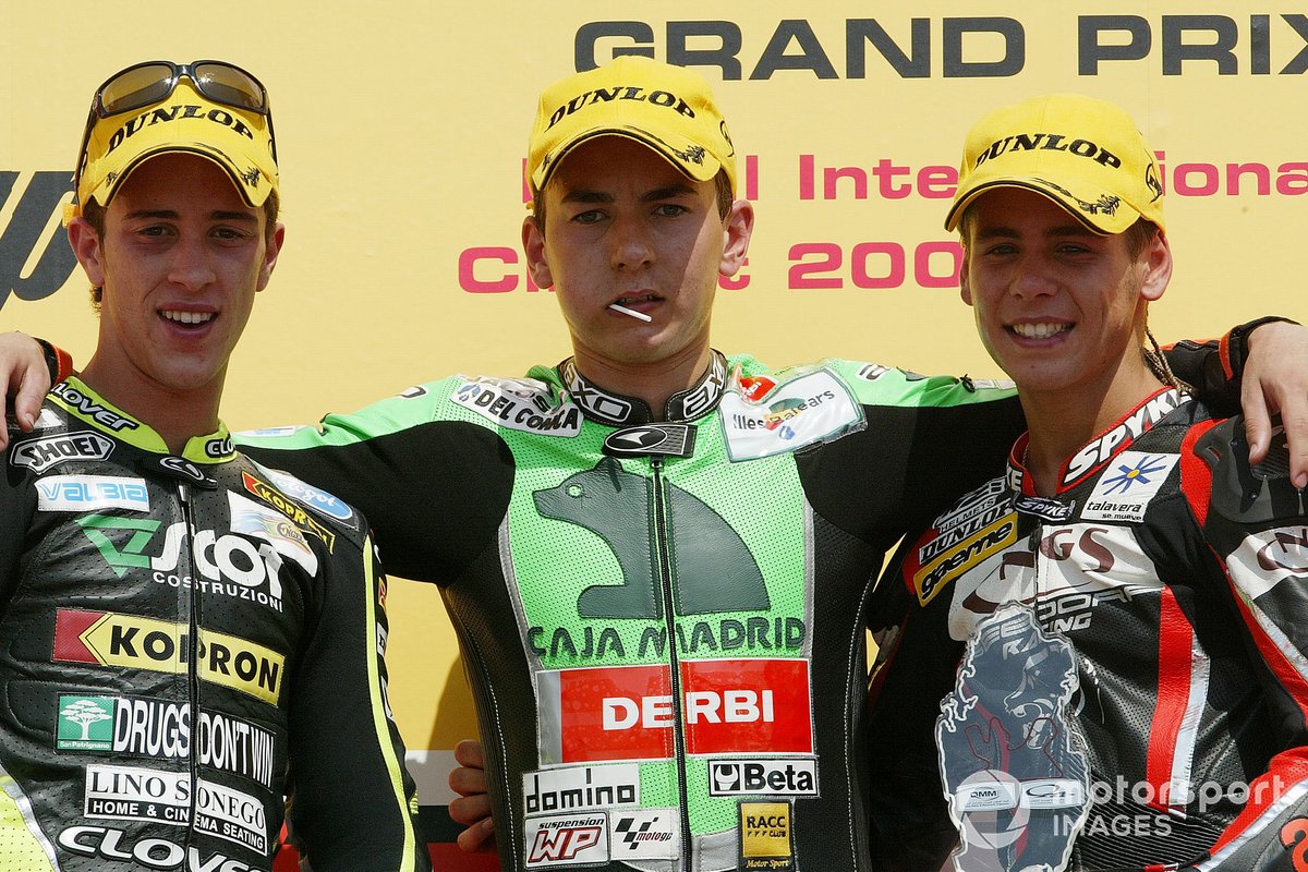 Podium: 1. Jorge Lorenzo, 2. Andrea Dovizioso, 3. Alvaro Bautista