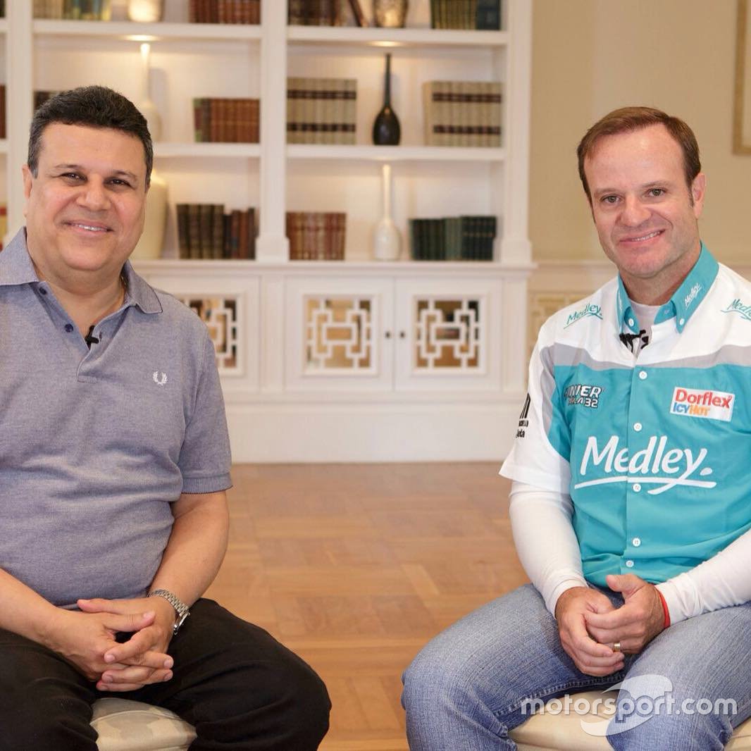 Téo José e Rubens Barrichello