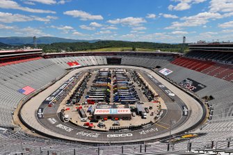Aerial view of the race track