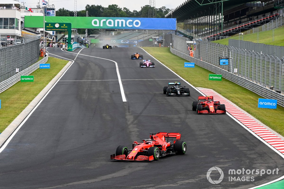 Sebastian Vettel, Ferrari SF1000, Charles Leclerc, Ferrari SF1000, Valtteri Bottas, Mercedes F1 W11