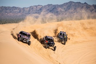 Red Bull Off-Road Junior Team member Blade Hildebrand, Mitch Guthrie, and Seth Quintero