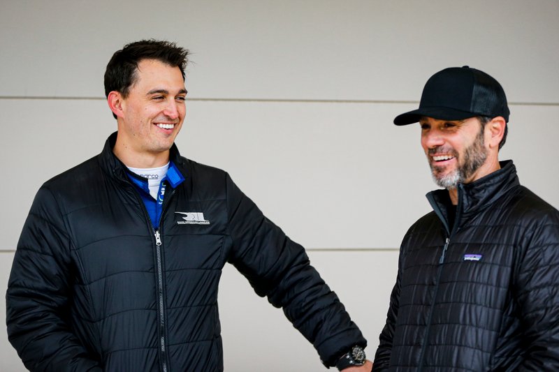 Graham Rahal, Rahal Letterman Lanigan Racing Honda and Jimmie Johnson