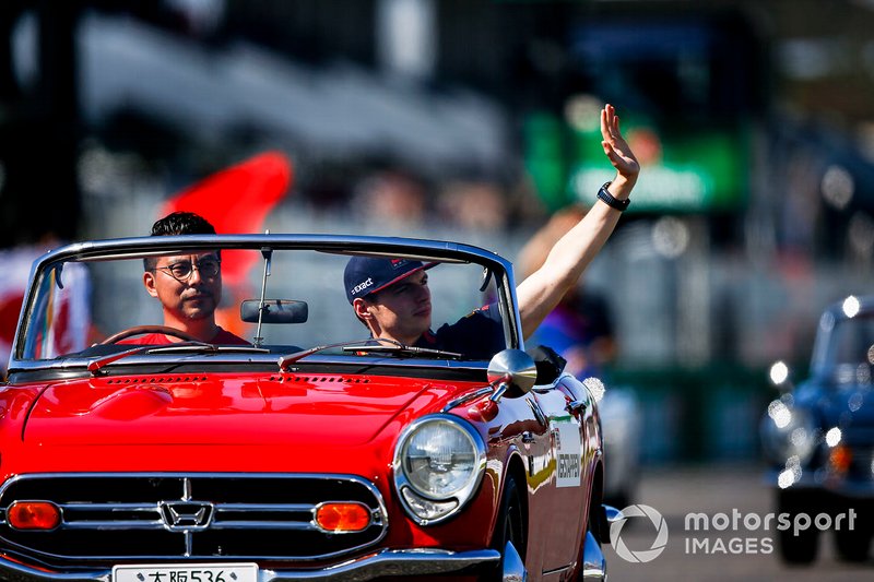 Max Verstappen, Red Bull Racing, en el desfile de pilotos