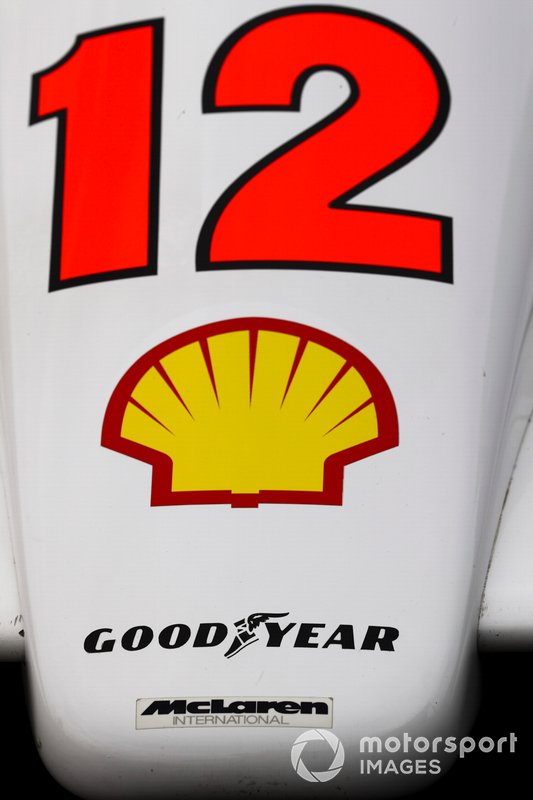 Number 12 logo on McLaren MP4/4