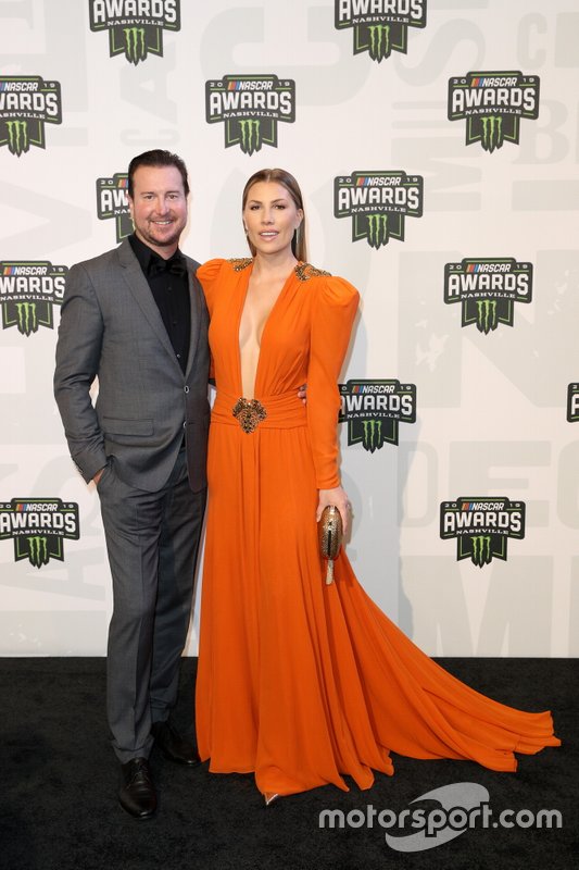 Kurt Busch and his wife Ashley