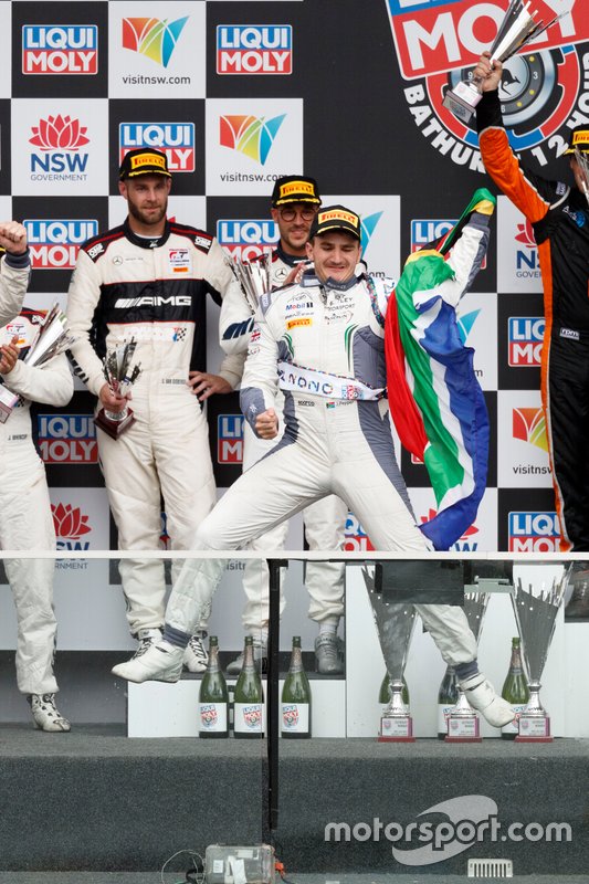 Podium: winner #7 Bentley Team M-Sport Bentley Continental GT3: Jordan Pepper