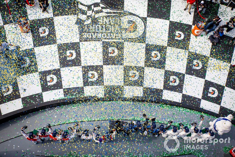 #10 Wayne Taylor Racing Cadillac DPi: Renger Van Der Zande, Ryan Briscoe, Scott Dixon, #81 DragonSpeed USA ORECA 07 Gibson: Ben Hanley, Henrik Hedman, Colin Braun, Harrison Newey, #24 BMW Team RLL BMW M8 GTE: Jesse Krohn, John Edwards, Augusto Farfus, Chaz Mostert, #48 Paul Miller Racing Lamborghini Huracan GT3: Bryan Sellers, Corey Lewis, Madison Snow, Andrea Caldarelli
