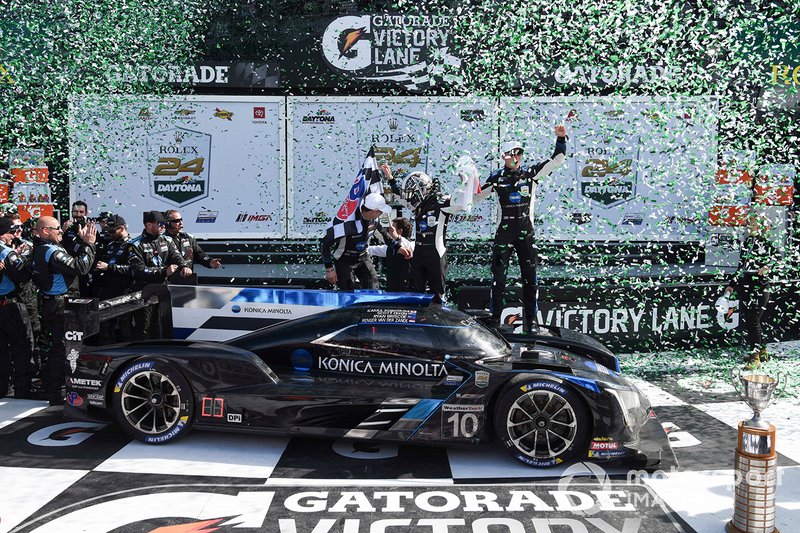 Race winners #10 Wayne Taylor Racing Cadillac DPi-V.R. Cadillac DPi, DPi: Renger Van Der Zande, Ryan Briscoe, Scott Dixon, Kamui Kobayashi