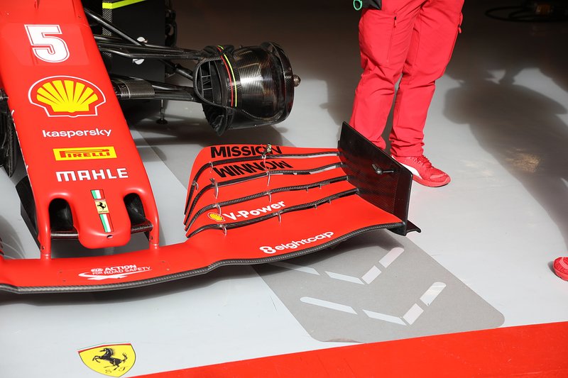 Ferrari SF1000, dettaglio dell'ala anteriore