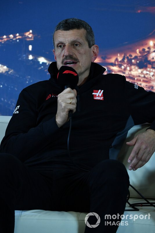 Guenther Steiner, Team Principal, Haas F1 Team at press conference