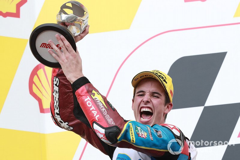 Podio: segundo lugar Alex Marquez, Marc VDS Racing