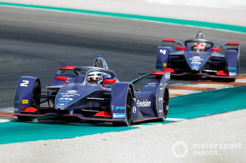 Sam Bird, Envision Virgin Racing, Audi e-tron FE06 Robin Frijns, Envision Virgin Racing, Audi e-tron FE06