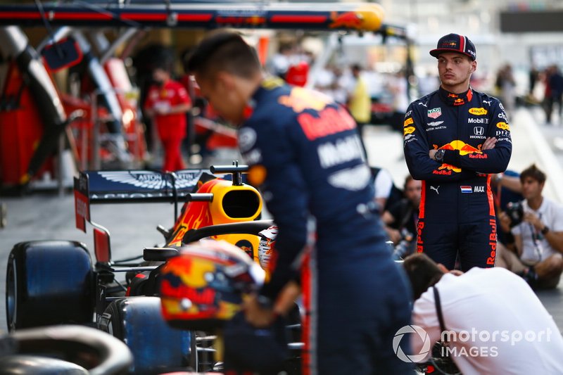 Max Verstappen, Red Bull Racing, and Alexander Albon, Red Bull Racing