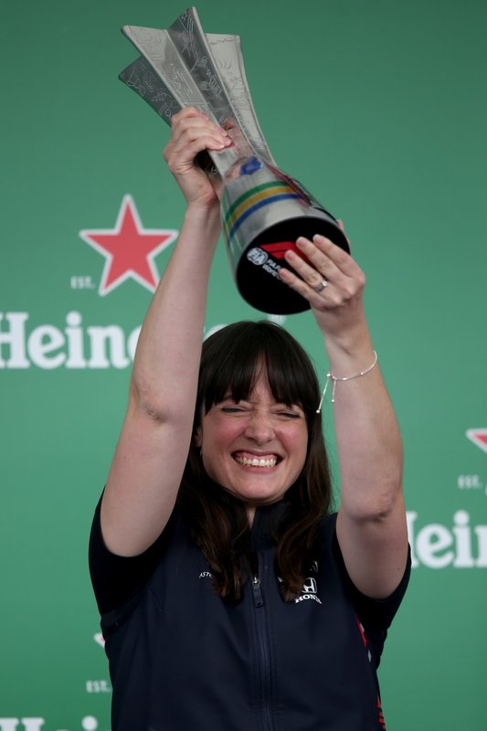 Podium: Hannah Schmitz, Red Bull Racing strategy engineer